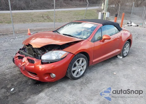 2007 Mitsubishi Eclipse Spyder Gt z USA, uszkodzony, nr VIN 4A3AL35T87E041115